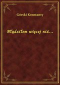 Błądziłem więcej niż... - ebook