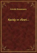 Każdy to sławi... - ebook