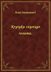 : Krytyka czystego rozumu. - ebook