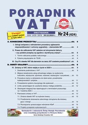 : Poradnik VAT - e-wydania – 24/2024